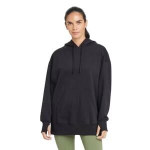 JoyLab Women's‎ Fleece Oversized Hooded Pullover Sweatshirt Black Size L